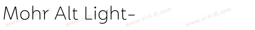 Mohr Alt Light字体转换 Mohr Alt Light字体转换